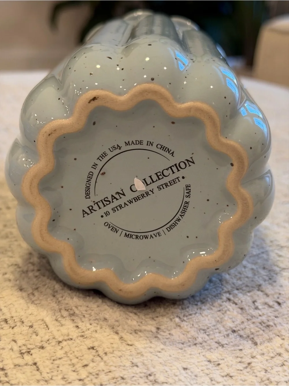 10 Strawberry Street Rare Blue Pumpkin Canisters Set of 2